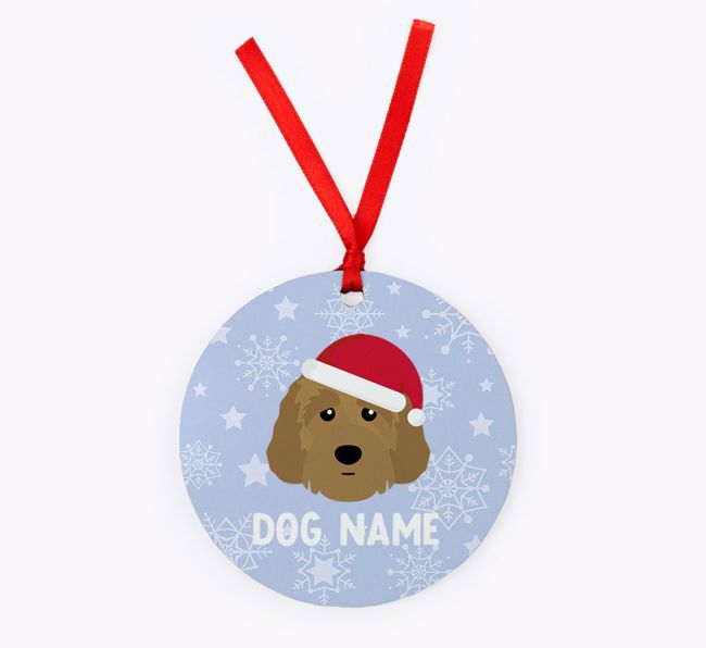 Snowflake: Personalised {breedFullName} Christmas Decoration